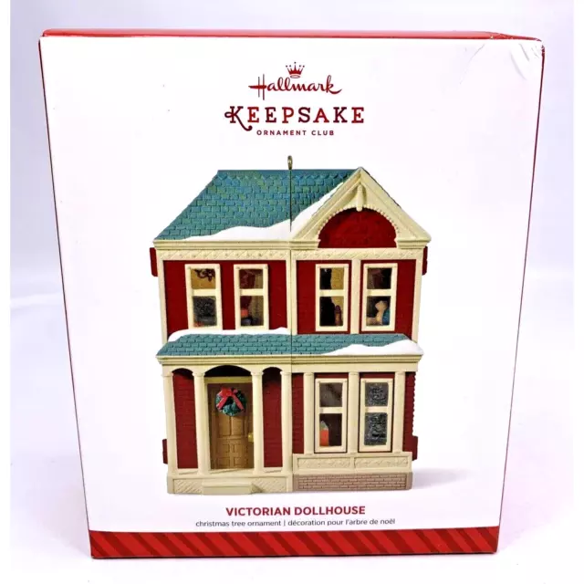 Hallmark VICTORIAN DOLLHOUSE 2014 Keepsake Ornament Club Member Exclusive NEW