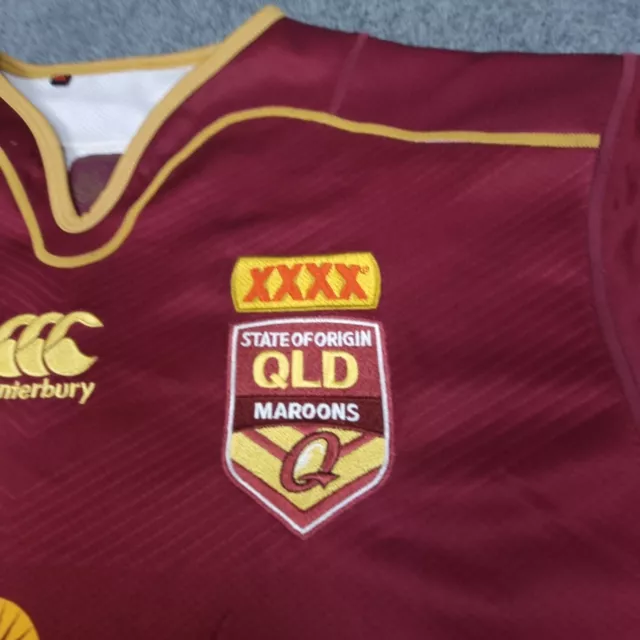 Queensland Maroons Jersey mens XLARGE state of origin NRL 2017 Size XL 3