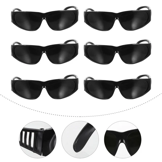 6 Pcs Welding Goggles Light Cover Darkening Welding Glasses Windproof