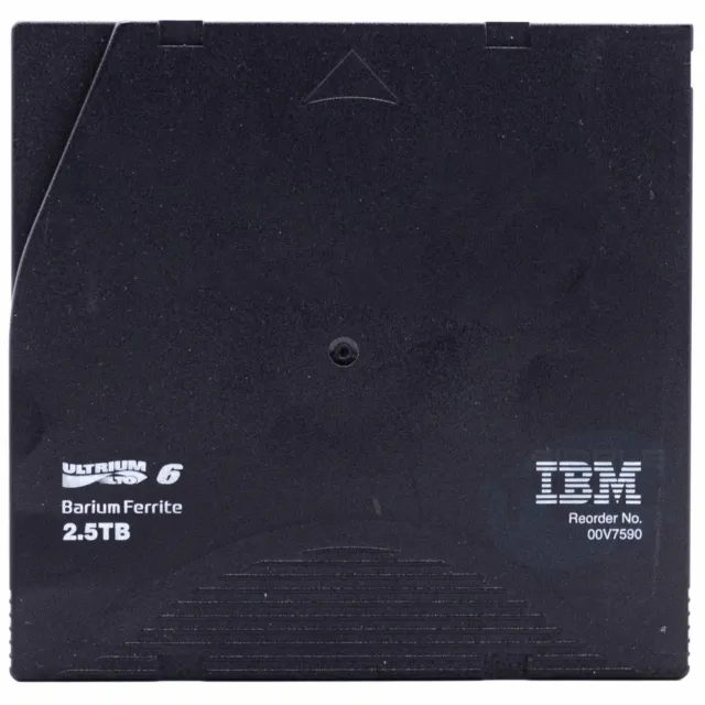 IBM 00v7590 Cartouche Données Date Cartridge 2,5tb/6,25tb Lto Ultrium 6 Baryum _