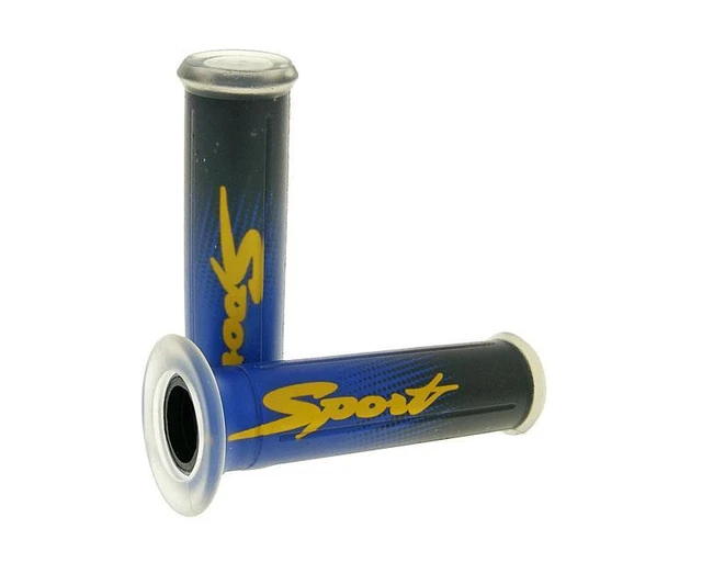 Poignées de guidon Sport bleu transparent