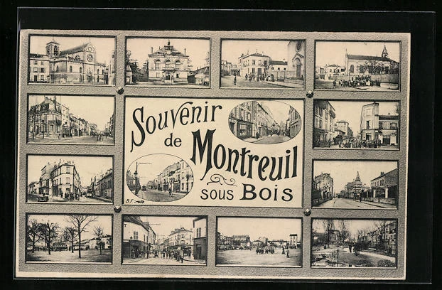 CPA Montreuil-sous-Bois, L´Eglise, vue de la rue