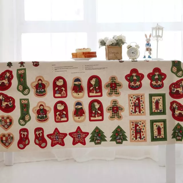 Sharplace 10Pcs Cotton Fabric Christmas Fabric Bundles Sewing Square Fabric 3