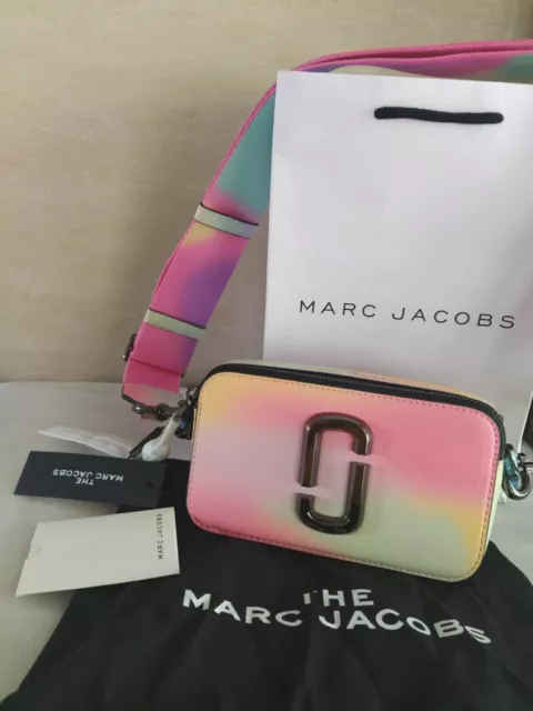 NWT Marc Jacobs Snapshot Airbrush Leather Crossbody Handbag -NO
