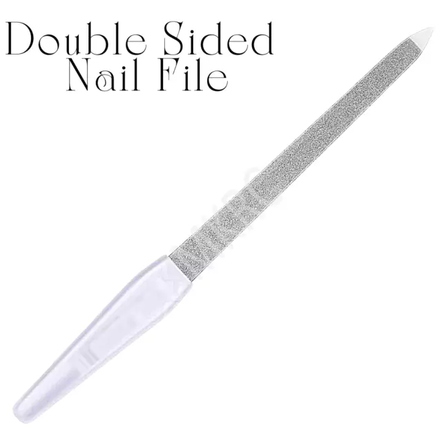 Extra Coarse Nail File Diamond Dusted, Double Sided Manicure Pedicure, 17cm