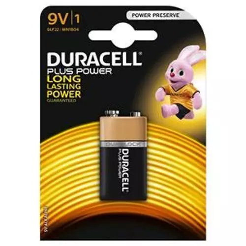Lot 1 Pile Batterie Duracell Plus Puissance 9V 6LP3146 MN1604 Moc