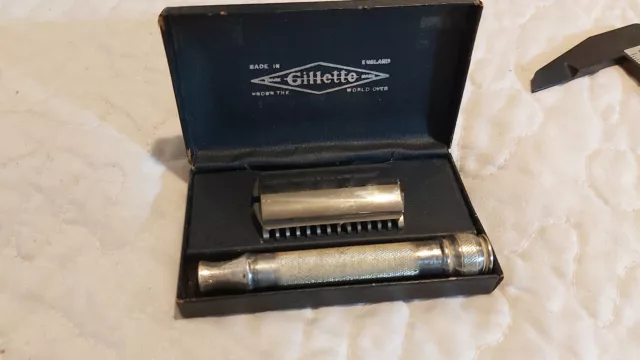 Rare Ancien Rasoir de Sureté GILLETTE Known The World Over vers 1920