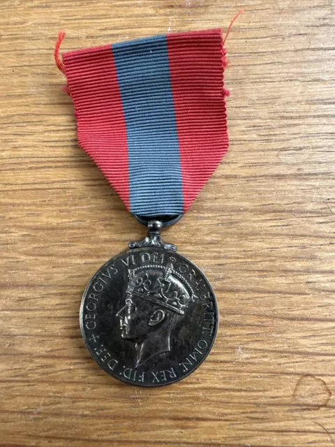 Imperial Service Medal Silver George Vi Named To Harold Warner