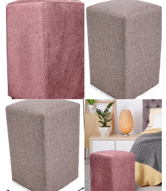 TALIERKA poggiapiedi ottomano pouffe, sedile imbottito portatile