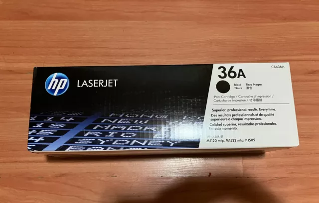BRAND NEW! HP 36A LaserJet Toner Cartridge - Black (CB436A)