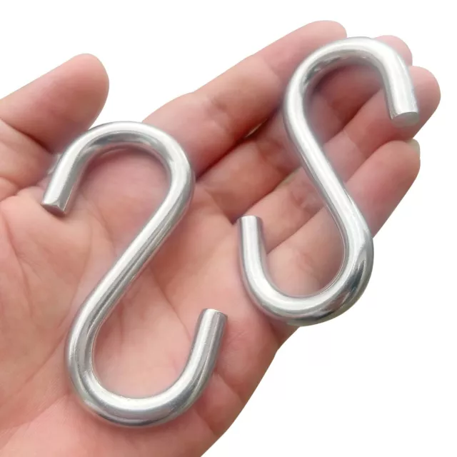 304 Stainless Steel S Hooks Heavy Duty,Outdoor Rust-Free Strong Industrial Gr...