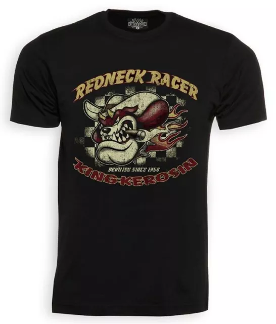 King Kerosin T-Shirt Redneck Racer - Devilish s. 1956 - Rockabilly / Psychobilly