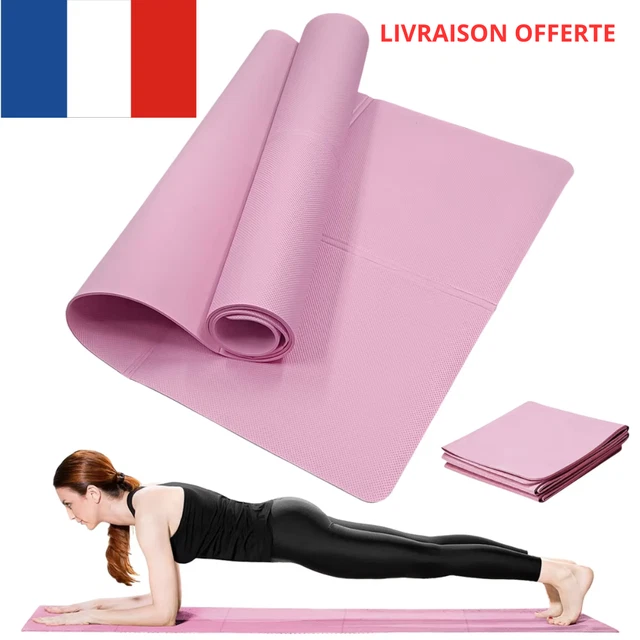 Tapis de yoga pliable antidérapant de voyage - Fitness gymnastique pilates
