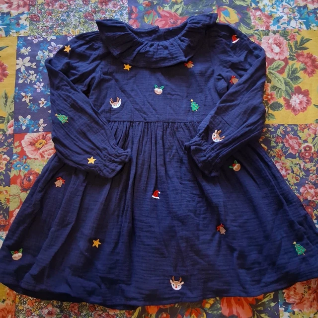 asda christmas dresses Christmas Print Girls Christmas Dress Asda A2Z Kids Girls Dress Santa Snowman Xmas Dresses Christmas Swing