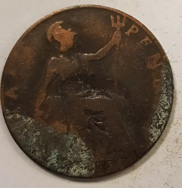 Old Halfpenny  British Coin