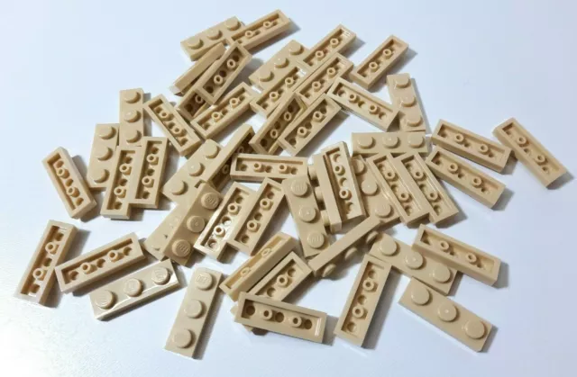 50x LEGO® Platte / Plate 1x3 beige / tan 3623 NEU