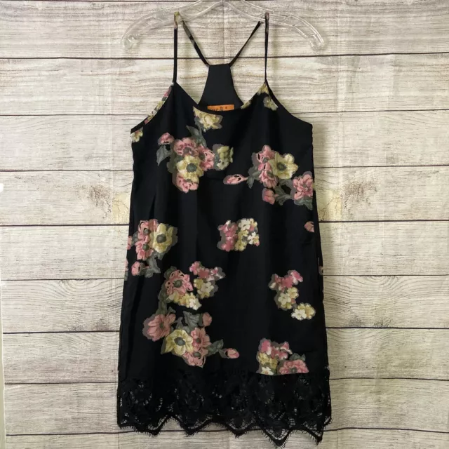 Voom by Joy Han Racerback Floral Tank Dress Size Small Halter Dress