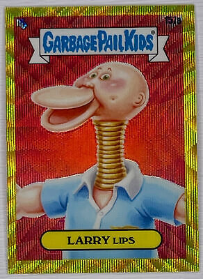 2021 Topps Chrome Garbage Pail Kids 157a YELLOW WAVE REFRACTOR /275 Larry Lips