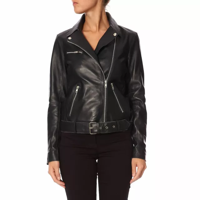 Blouson cuir femme caroll deals