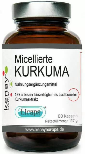 Micellierte Curcuma Licaps (60 Kapseln) - Nahrungsergänzungsmittel