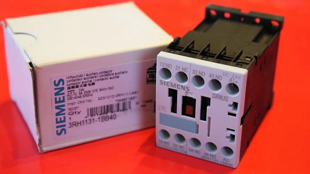 Siemens Hilfsschütz 3RH1131-1BB40 IMBALLO ORIGINALE, NUOVO