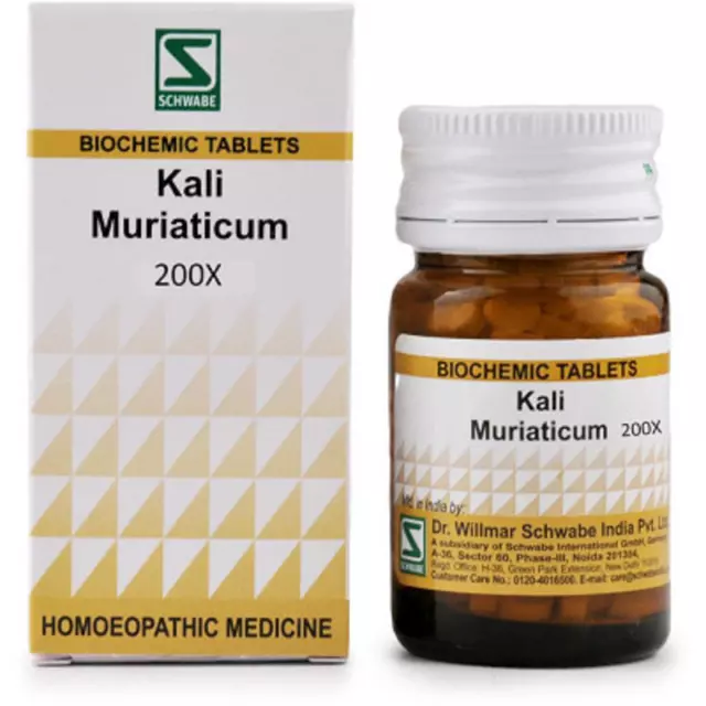 Willmar Schwabe India Kali Muriaticum 200X (20g) Biochemic