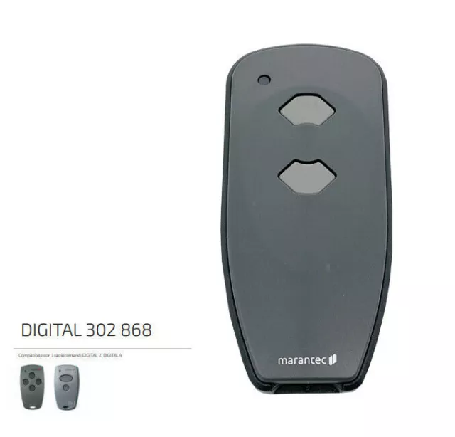 Mando a Distancia Telemando Transmisor Original Marantec Digital 302 868 64173