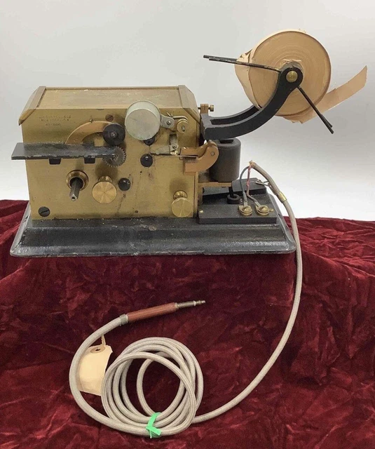 Antique JH Bunnell Telegraph Ticker Tape Register