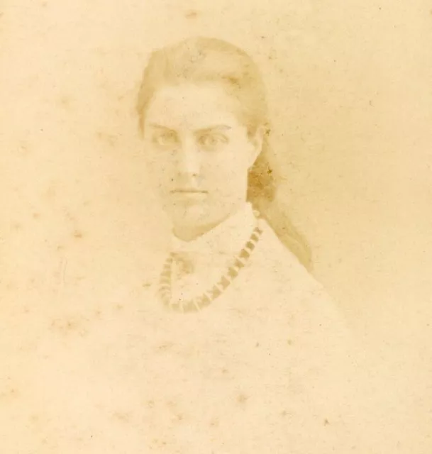 CDV Carte De Visite Le Jeune Rue S Honore Paris antique Victorian lady #35 photo