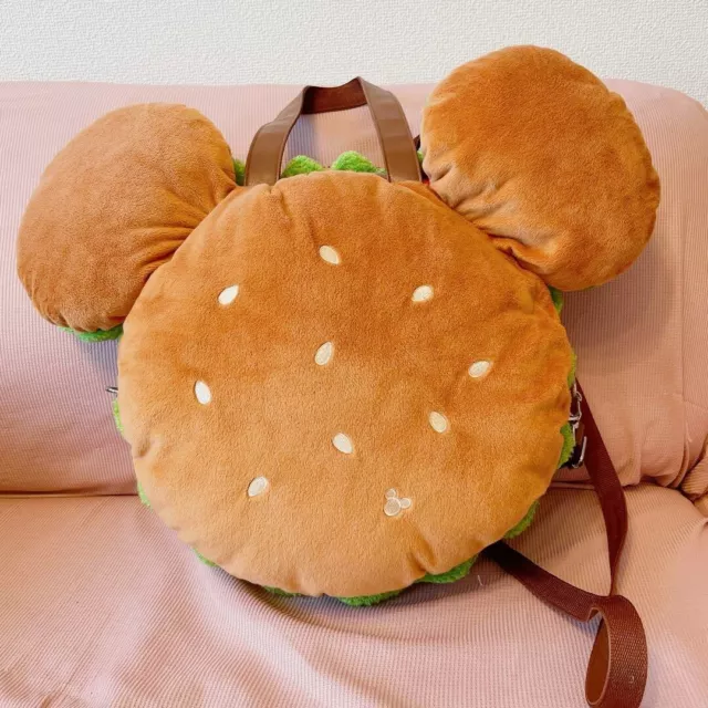 Tokyo Disney Resort Mickey Hamburger Bag Tote Shoulder 3way Big TDL Limited