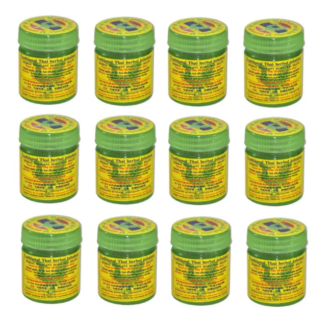 12 X Hong Thai Hierba Inhaler Tailandesa Hierbas Aceites Esenciales Aromaterapia