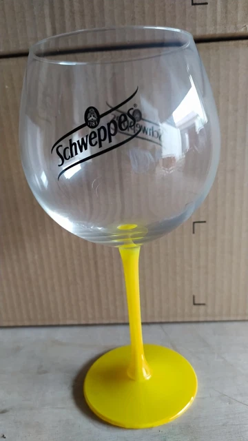 Verre Schweppes Jaune