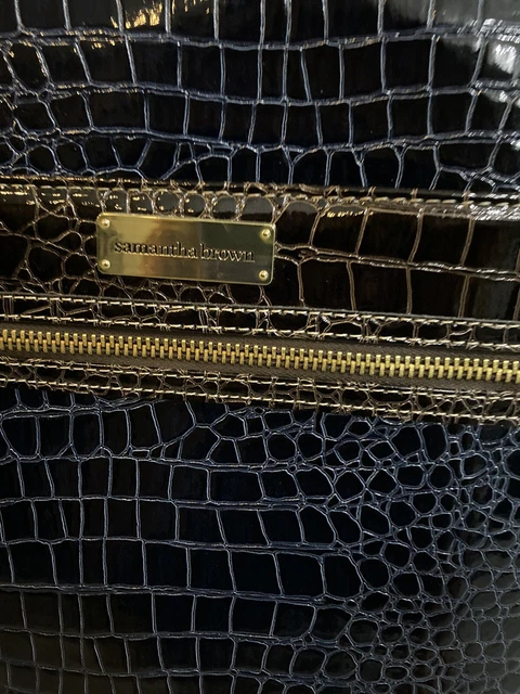 Samantha Brown Four Wheel Alligator Faux Suitcase 2