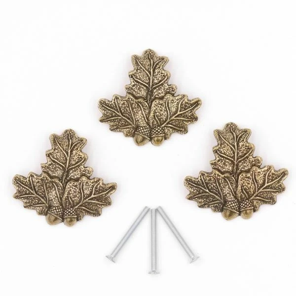 3 X Hoja de Roble Portada Jabalí Cubierta Decoración Armas Nuevo