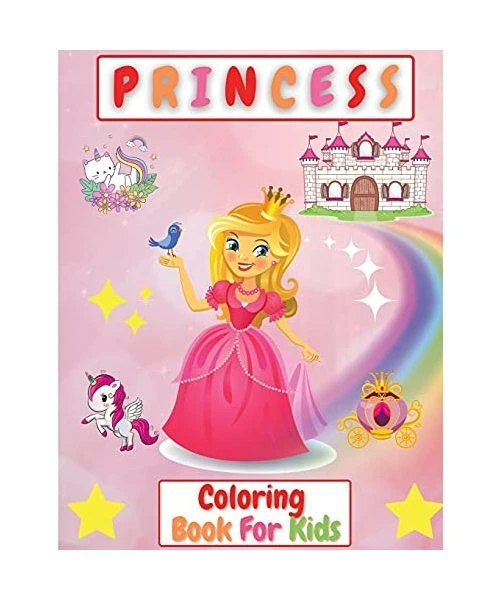 PRINCESS COLORING BOOK For Kids Beautiful Coloring Pages for Girls 24