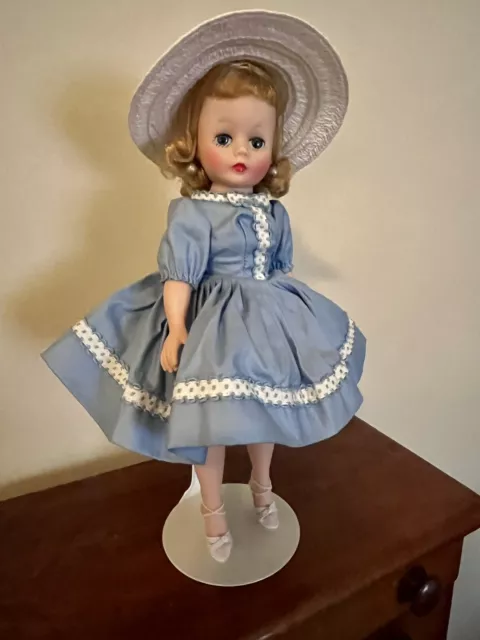 Vintage Madame Alexander Cissette  Doll ~ Tagged Crisp  Blue Dress~Beautiful!