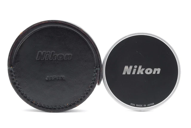 【N COMO NUEVA++】 Tapa de lente metálica frontal Nikon 95N 95 mm de JAPÓN
