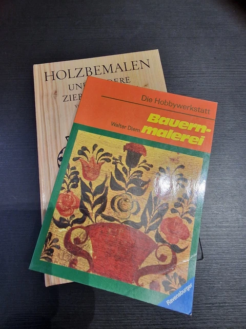 2 Bücher zum Thema Holzbemalen / Bauernmalerei Ravensburger