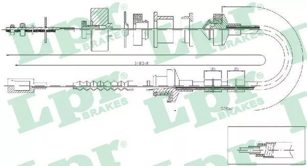 LPR Embrayage Câble D 'em Convient pour Citroën Cavalier Fiat Ducato Peugeot,