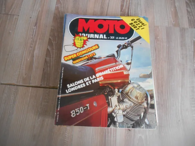 Revue Moto Journal 201 Janvier 1975