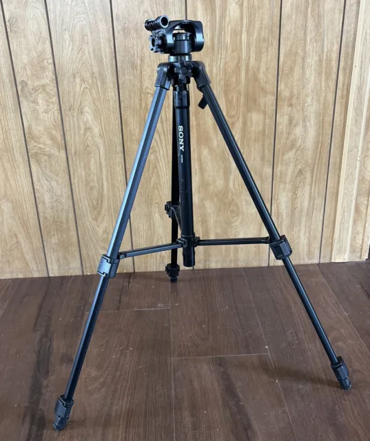 Sony VCT-R640 Collapsible 21-56" Video Camera Tripod w/ Level & Quick-Release
