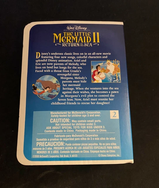 MCDONALD'S WALT DISNEY VHS Happy Meal Toy Little Mermaid 2 Flounder