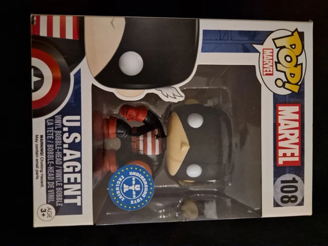 Funko Pop! Marvel U.S Agent #108 Underground Toys Exclusive Bobble-head see pics