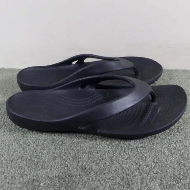 Crocs Kadee II Black Thong Flip Flops Sandals Women's Size 7 202492
