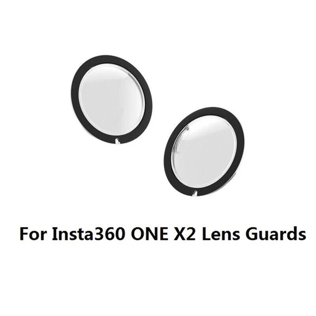 Protections D'Objectif En Verre Trempé Semaiki Pour Insta 360 X5 - Lot De 2