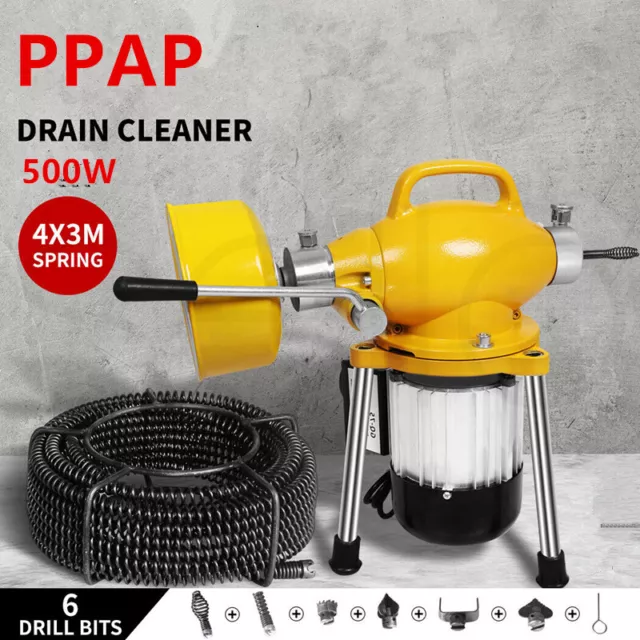 PPAP Drain Cleaner Machine Electric 500W Plumbing Sewerage Pipe Cutters au