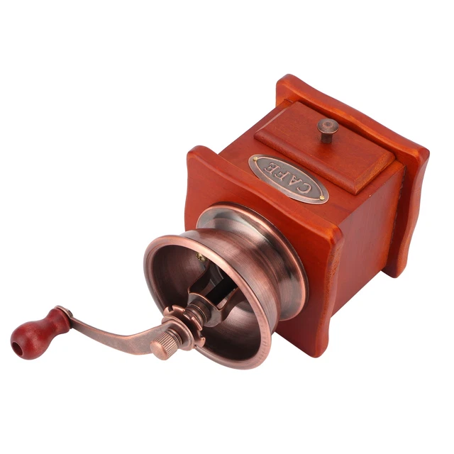 Mini Vintage Hand Cranked Coffee Bean Mill Manual Coffee Grinder For Hous UK HEL