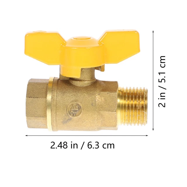 Maniglia Volante Per Valvola A Sfera - 2 Pezzi In Metallo Per Raccordo Acqua