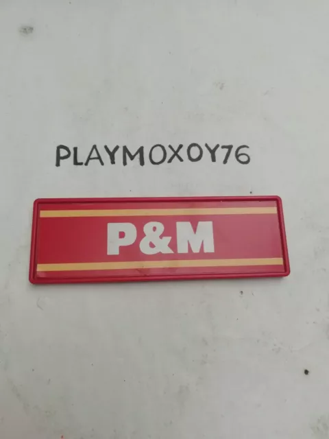 Playmobil. Playmoxoy76. Cartel De P&M Obras.