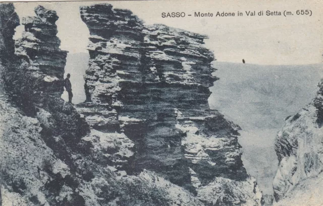 CARTOLINA *9 SASSO (MARCONI) BOLOGNA MONTE ADONE m.655 IN VAL DI SETTA VIAG 1930